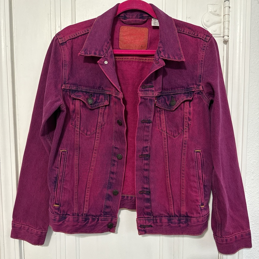 Pink Magenta Levi’s Denim Jacket
